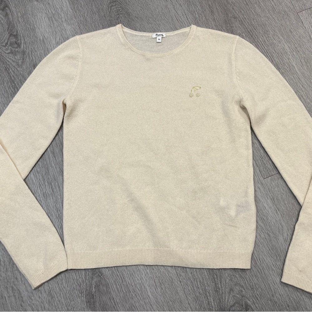 100% Cashmere Bonpoint Beige Sweater